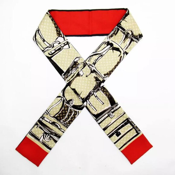 Auth LOUIS VUITTON Scarf multicolor silk - Picture 1 of 8